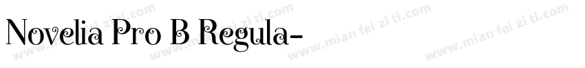 Novelia Pro B Regula字体转换